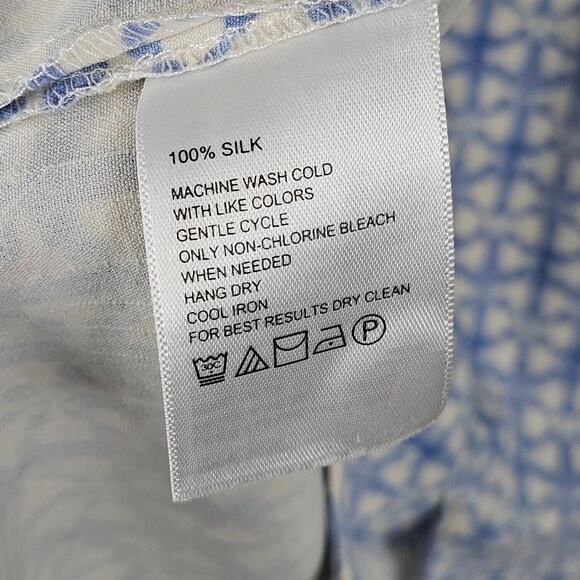 Tommy Bahama 100% Silk Machine Washable Button Front Shirt Size 2XL Pattern - Picture 8 of 8